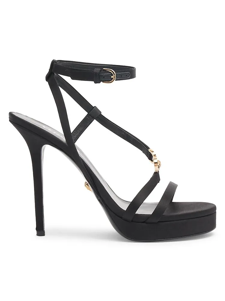 115MM Satin Platform Sandals