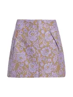 Rubin Lace & Cotton Miniskirt