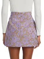 Rubin Lace & Cotton Miniskirt