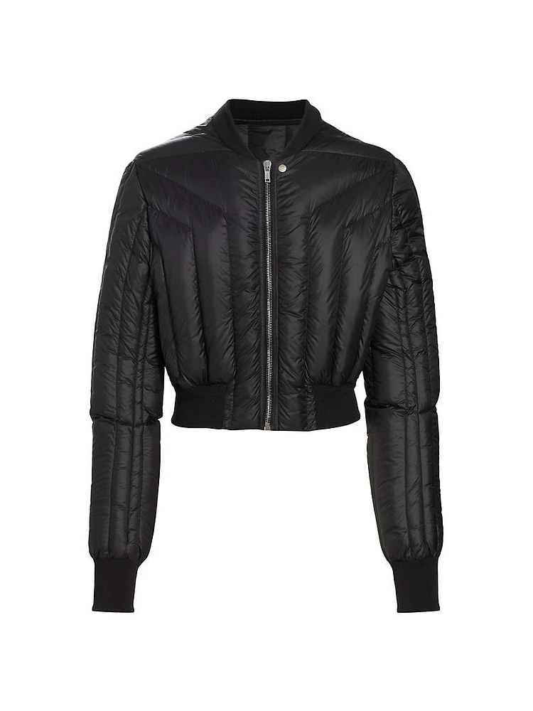 Quilted Bomber Jacket