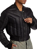 Quilted Bomber Jacket