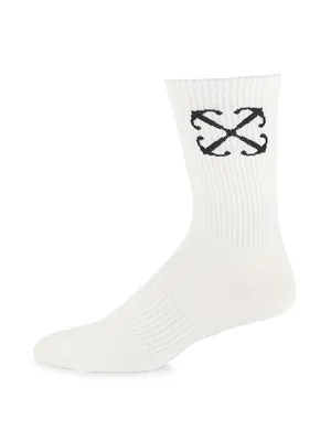 Logo Cotton-Blend Socks