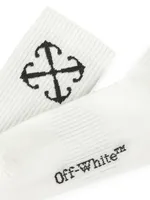Logo Cotton-Blend Socks