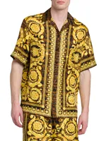 Baroccodile Silk Camp Shirt