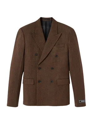 Mouline Wool-Blend Formal Jacket