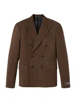 Mouline Wool-Blend Formal Jacket