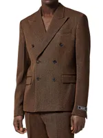 Mouline Wool-Blend Formal Jacket