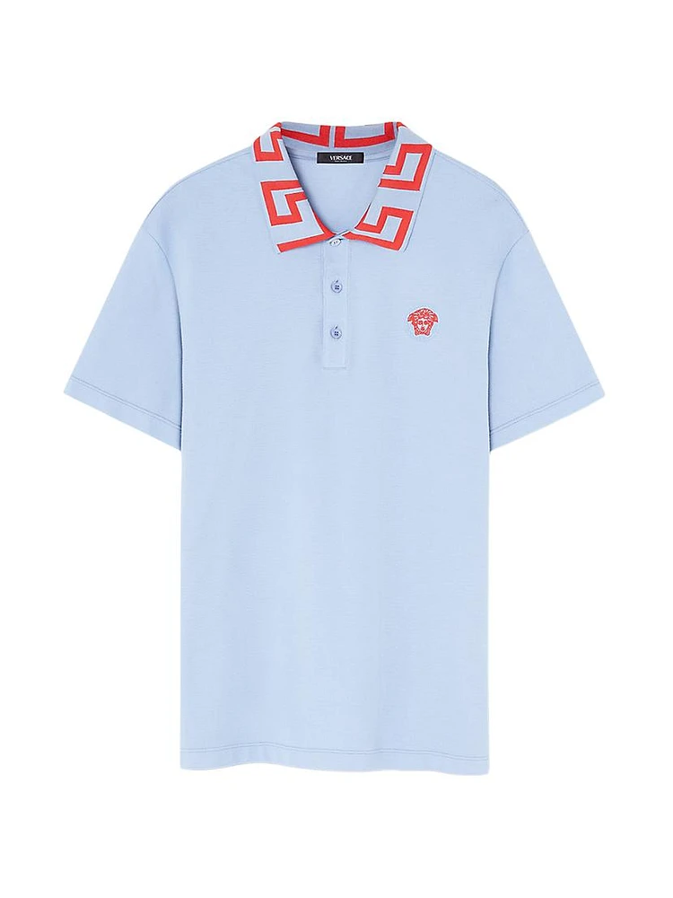 Greca Collar Polo Shirt