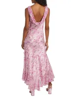 Raya Silk Floral Maxi Dress