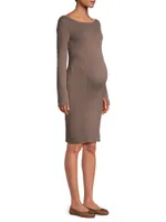 Hudson Ribbed Maternity Sweater Dress