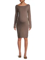 Hudson Ribbed Maternity Sweater Dress