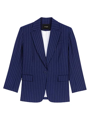 Striped Suit Jacket