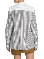 Striped Oversized Cotton Shirt