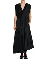 Asymmetric Texture Maxi Dress