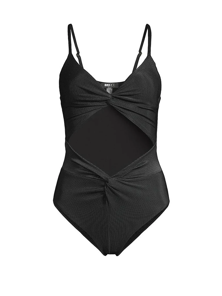 Aviva Cut-Out One-Piece Swimsuit