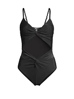 Aviva Cut-Out One-Piece Swimsuit