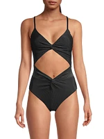 Aviva Cut-Out One-Piece Swimsuit