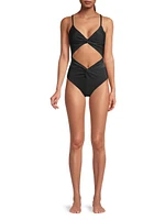 Aviva Cut-Out One-Piece Swimsuit