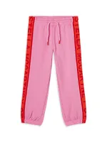 Little Girl's & Logo Tape Joggers