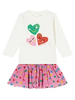 Baby Girl's Party Hearts Tulle Skirt