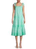 Vail Paisley Tiered Midi-Dress