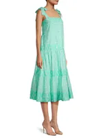 Vail Paisley Tiered Midi-Dress