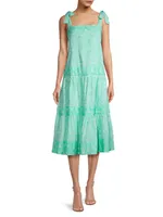 Vail Paisley Tiered Midi-Dress