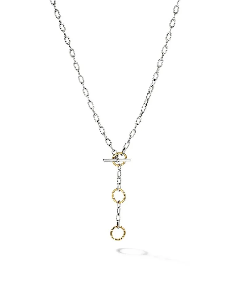 DY Madison 3-Ring Chain Necklace 18K Yellow Gold