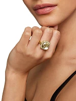 Chatelaine Pavé Bezel Ring 18K Yellow Gold
