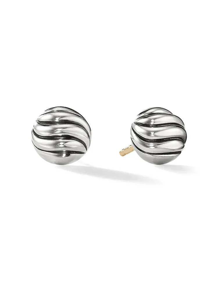 Sculpted Cable Stud Earrings