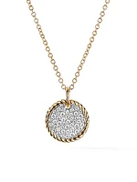 Cable Collectibles Pavé Charm With Diamonds In 18K Yellow Gold