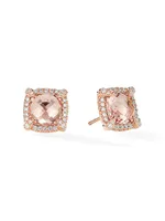 Châtelaine Pave Bezel Stud Earring with Gemstone and Diamonds