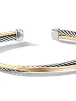 Crossover Bracelet With 18K Yellow Gold