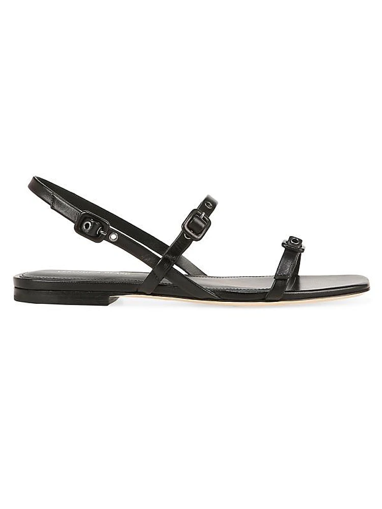 Malinda Leather Buckle Sandals