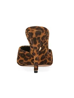 Mirren 95MM Leopard-Print Leather Sandals