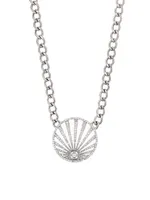 Sunrise Sterling Silver & 1.75 TCW Diamond Pendant Necklace