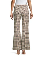 Flares Houndstooth Check Trousers