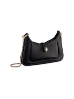 Serpenti Forever Leather Chain-Strap Shoulder Bag