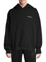 Oversized Embroidered Logo Hoodie