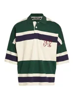 Striped Rugby Polo Shirt