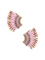 Madeleine 14K-Gold-Plated & Mixed-Media Mini Wing Earrings