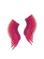 Madeline 14K-Gold-Plated & Mixed-Media Midi Wing Earrings