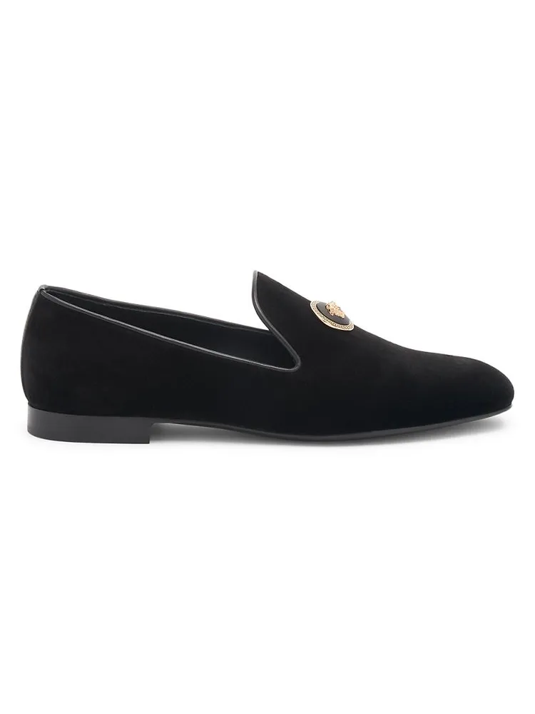 Velvet Slip-On Loafers