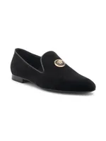 Velvet Slip-On Loafers