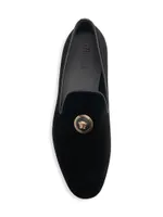 Velvet Slip-On Loafers