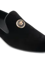 Velvet Slip-On Loafers