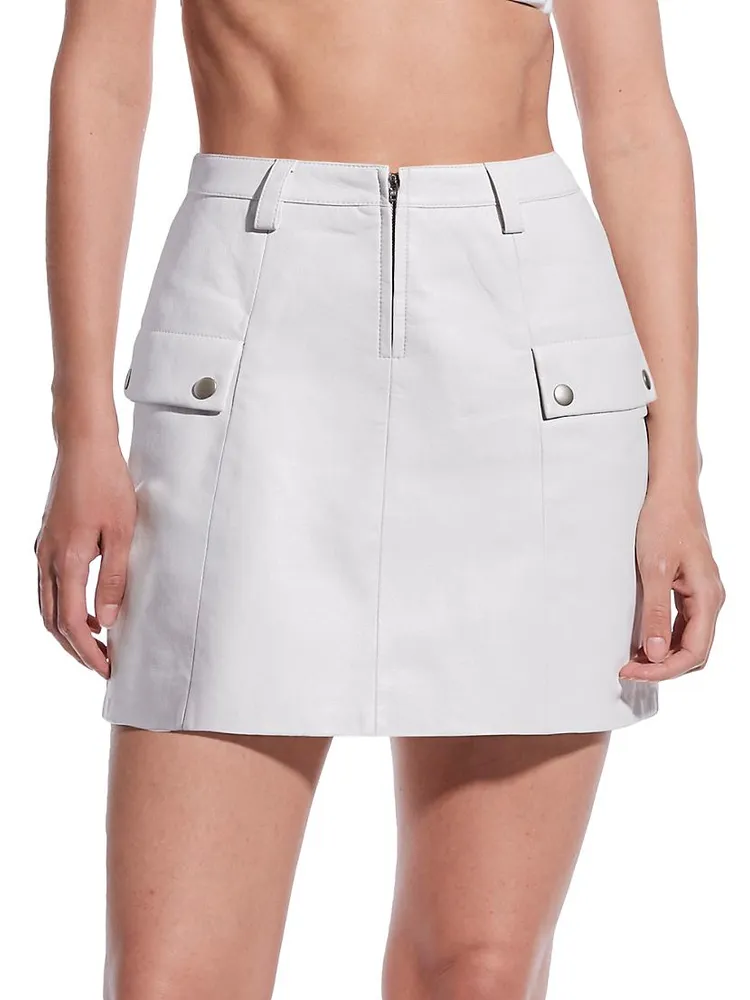 Jameson Recycled Leather Skirt