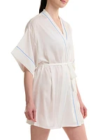 Piped Satin Robe