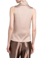 Silk Sleeveless Top