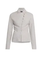 Cashmere-Silk Asymmetric Jacket